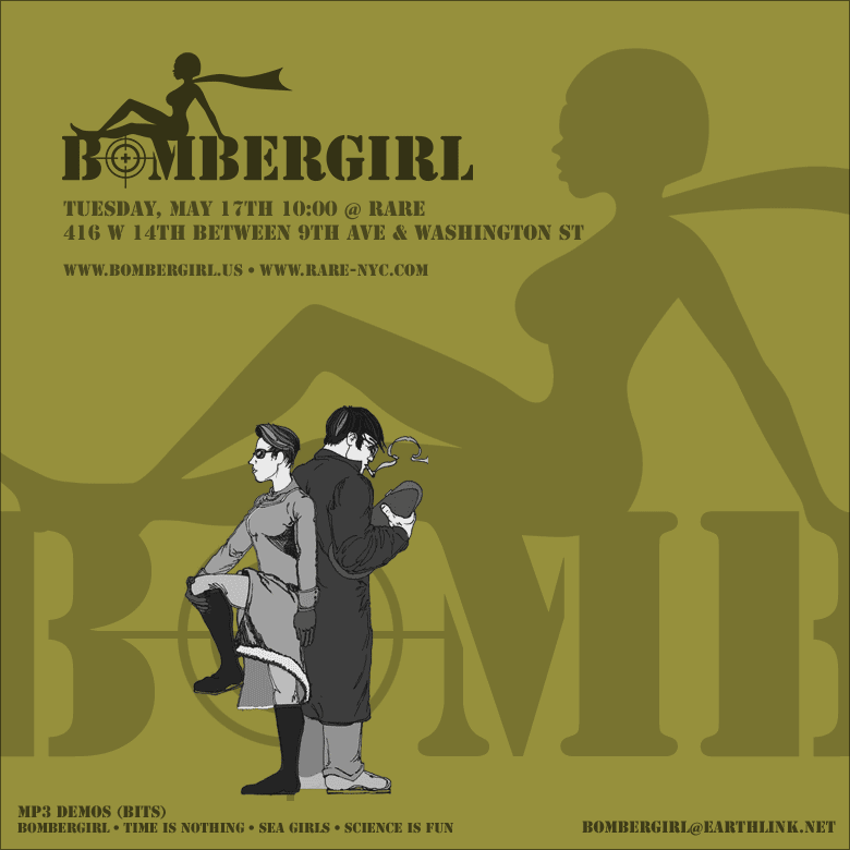 bombergirl bomber girl nyc music band electronic